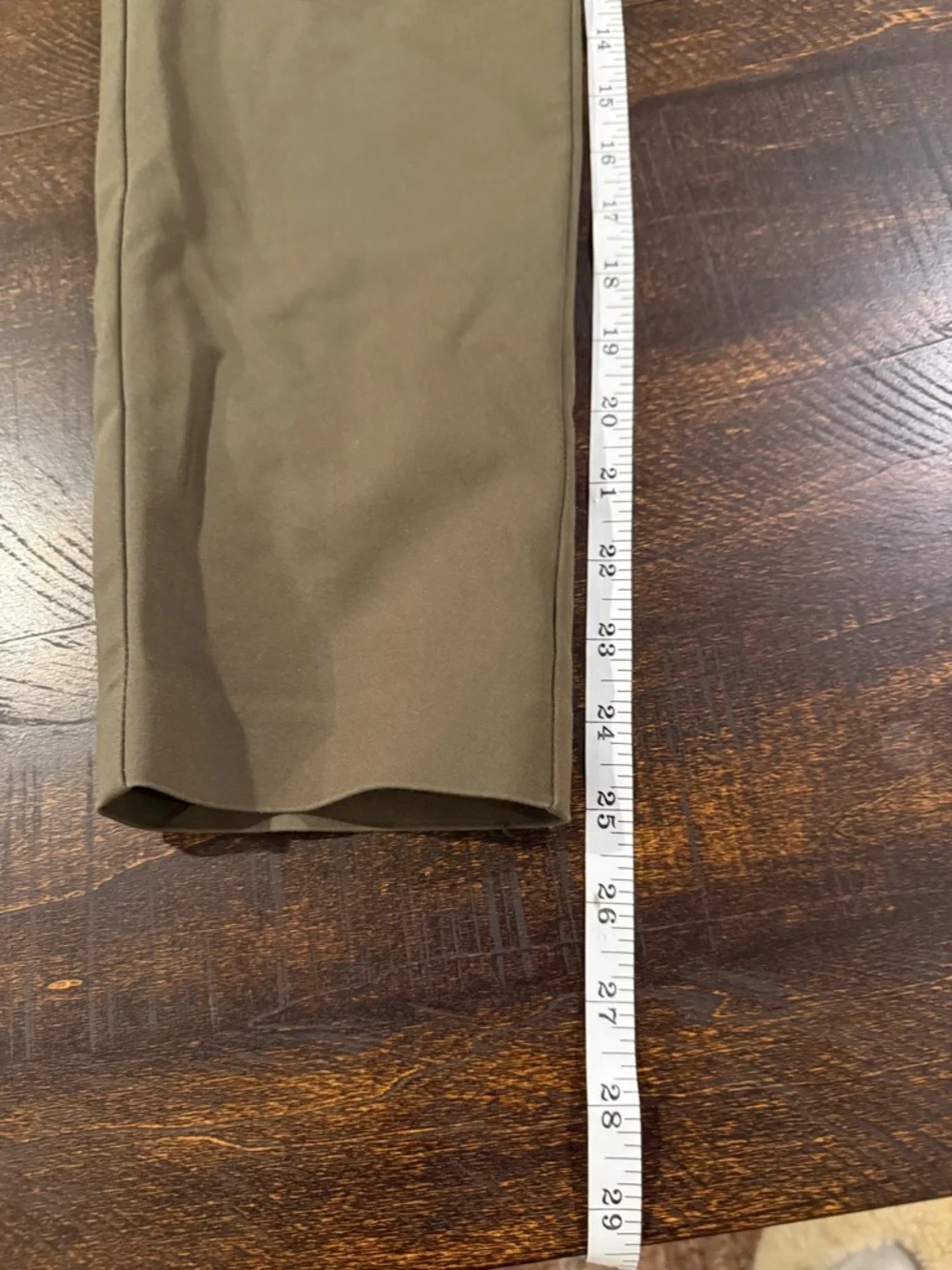 Ellen Tracy Olive Slim Ankle Pants Size 4 Tailored Career Stretch - Picture 9 of 9